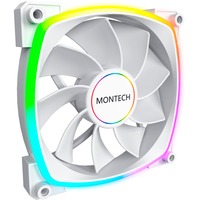 Montech RX140 PWM 140x140x25, Gehäuselüfter weiß, 140 mm