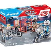 PLAYMOBIL 71381 City Action Starter Pack Polizei, Konstruktionsspielzeug 