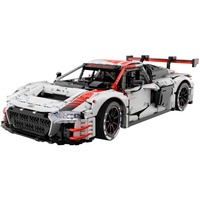 Jamara Audi R8 LMS GT3 1:8 weiß Bricks, Konstruktionsspielzeug 