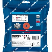 Bosch X-LOCK Expert R782 Prisma Ceramic Fiberschleifscheibe, Ø 125mm, K80 5 Stück, Bohrung 22,23mm