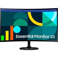 SAMSUNG Essential S3 S24D364GAU, LED-Monitor 59 cm (24 Zoll), schwarz, FullHD, VA, 100 Hz, Curved, 100Hz Panel