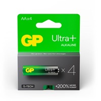 GP Batteries GP Ultra Plus Alkaline Batterie AA Mignon Longlife, LR06, 1,5Volt 4 Stück, mit neuer G-Tech Technologie