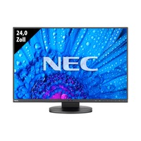 NEC MultiSync EA245WMI-BK Generalüberholt, LED-Monitor 61 cm (24 Zoll), schwarz, WUXGA, AH-IPS, USB-Hub, Daisy-Chain