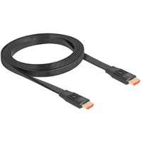 DeLOCK High Speed HDMI-Flachbandkabel 48 Gps 8K 60Hz schwarz, 2 Meter