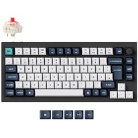 Keychron Q1 Max, Gaming-Tastatur schwarz/mehrfarbig, DE-Layout, Gateron Jupiter Red, Hot-Swap, Aluminiumrahmen, RGB