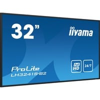 iiyama ProLite LH3241S-B2, Public Display schwarz (glänzend), FullHD, IPS, Lautsprecher, Media-Player