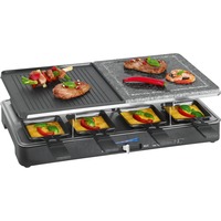 Clatronic 2-in-1 Raclette-Grill RG 3518 schwarz/edelstahl