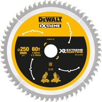 DEWALT Kreissägeblatt XR EXTREME RUNTIME DT99573, Ø 250mm, 60Z Bohrung 30mm, für Akku-Paneelsägen