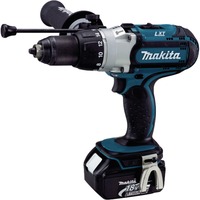 Makita Akku-Schlagbohrschrauber DHP451RTJ, 18Volt blau/schwarz, 2x Li-Ionen-Akku 5,0Ah, im MAKPAC Gr.2