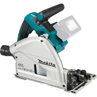 Makita Akku-Tauchsäge DSP601ZJU, 56mm, Bluetooth, 36Volt (2x18V), Handkreissäge blau/schwarz, ohne Akku und Ladegerät