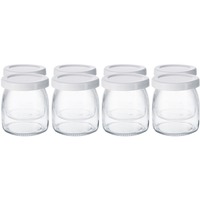 Steba Joghurtgläser, für Joghurt-Maker JM 3, Glas transparent/weiß, 8 Stück