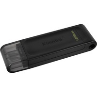 Kingston DataTraveler 70 128 GB, USB-Stick schwarz, USB-C 3.2 (5 Gbit/s)