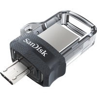 SanDisk Ultra Dual USB Laufwerk m3.0 128 GB, USB-Stick USB-A 3.2 Gen 1