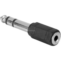 goobay Adapter 3,5mm -> 6,3mm schwarz/silber