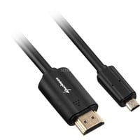 Sharkoon Kabel HDMI Stecker > micro HDMI Stecker schwarz, 1,5 Meter, HDMI 4K