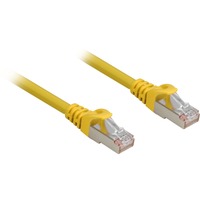 Sharkoon Patchkabel RJ45 Cat.6a SFTP gelb, 10 Meter, LSOH (Halogenfrei)