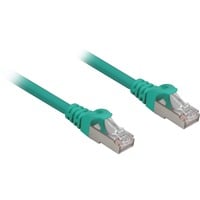 Sharkoon Patchkabel RJ45 Cat.6a SFTP grün, 1 Meter, LSOH (Halogenfrei)