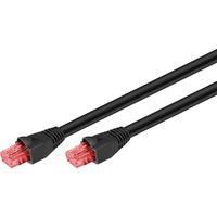 goobay CAT.6 Outdoor-Patchkabel U/UTP schwarz, 60 Meter