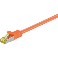 goobay Patchkabel RJ-45 SFTP, mit Cat 7 Rohkabel orange, 2 Meter, 500 MHz