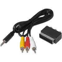 TechniSat Adapterset Klinke auf Chinch / Scart schwarz